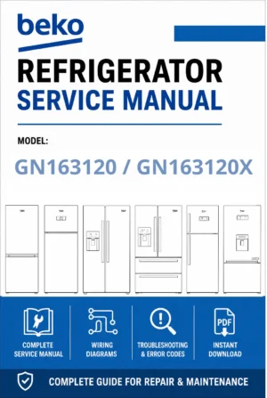 Beko gn163120 gn163120x service manual cover