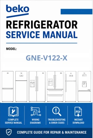 Beko gne v122 x service manual cover