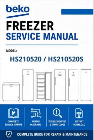 Beko hs210520 hs210520s service manual cover