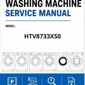 Beko htv8733xs0 service manual cover Beko logo, model code, manual contents and line draw examples of freezer types