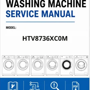Beko htv8736xc0m service manual cover Beko logo, model code, manual contents and line draw examples of freezer types