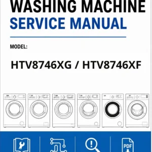 Beko htv8746xg htv8746xf service manual cover Beko logo, model code, manual contents and line draw examples of freezer types