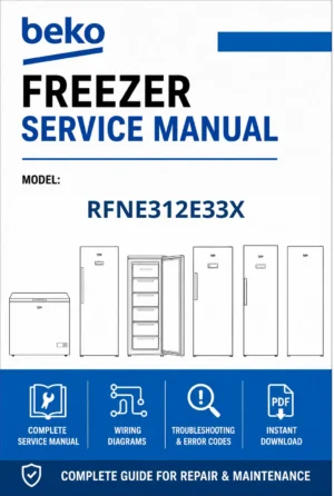 Beko rfne312e33x service manual cover