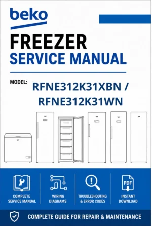 Beko rfne312k31xbn rfne312k31wn service manual cover