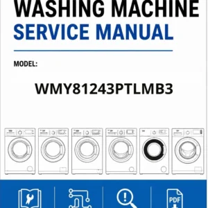 Beko wmy81243ptlmb3 service manual cover Beko logo, model code, manual contents and line draw examples of freezer types