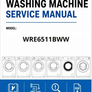Beko wre6511bww service manual cover Beko logo, model code, manual contents and line draw examples of freezer types