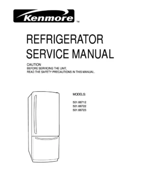 Kenmore 501 66712 66722 66723 service manual