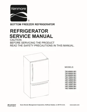 Kenmore 795 69002 69004 69009 79002 79004 79009 service manual