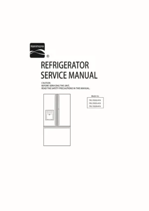 Kenmore 795 70332 70333 70339 service manual