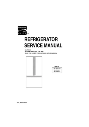 Kenmore 795 71042 71043 71049 service manual