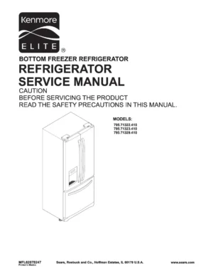 Kenmore 795 71322 71323 71329 service manual