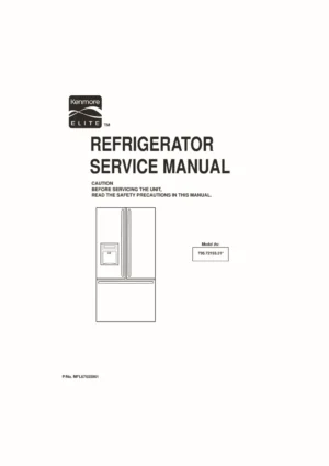 Kenmore 795 72193 31 models service manual
