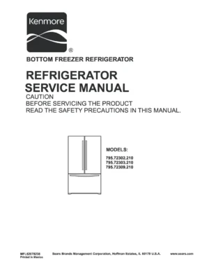 Kenmore 795 72302 72303 72309 service manual