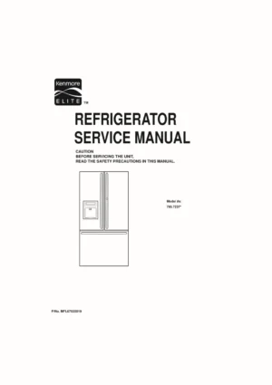 Kenmore 795 72372 72373 72379 service manual