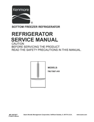 Kenmore 795 73032 73033 73039 service manual