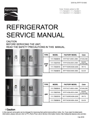 Kenmore 795 73035 73037 73032 73039 service manual