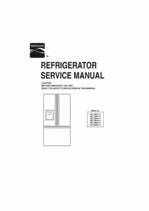 Kenmore 795 73052 73053 73054 73055 73056 73059 service manual