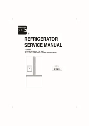 Kenmore 795 73063 73065 service manual