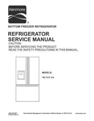 Kenmore 795 73132 73133 73139 service manual
