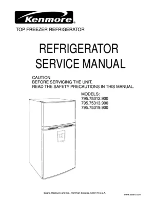 Kenmore 795 75312 75313 75319 service manual