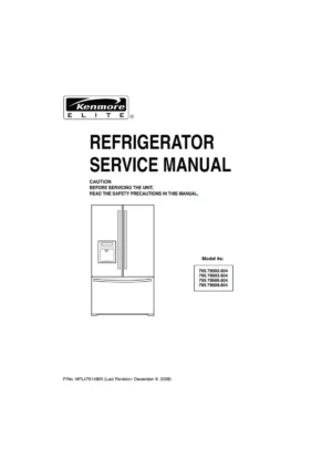 Kenmore 795 78502 78503 78506 78509 804 models service manual