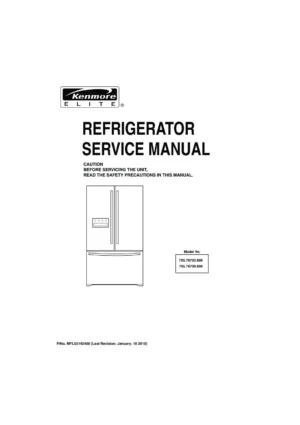 Kenmore 795 78733 78739 806 models service manual