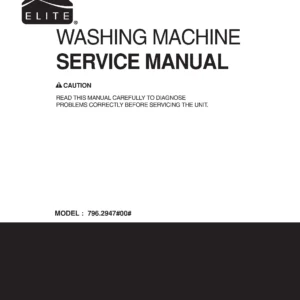 Kenmore elite 29472 29478 service manual cover from Whirlpool emea customer services with model code, manual creation date, manual contents,