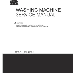 Kenmore elite 41003 41002 service manual cover from Whirlpool emea customer services with model code, manual creation date, manual contents,