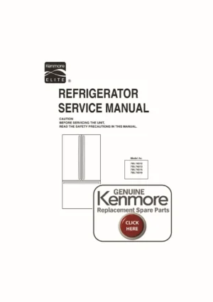 Kenmore elite 795 74012 74013 74015 74019 service manual