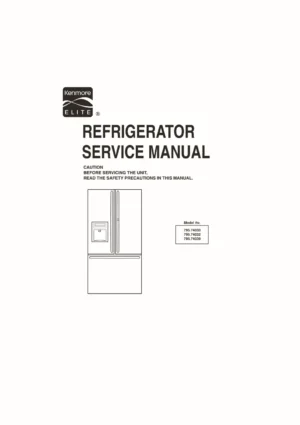 Kenmore elite 795 74032 74033 74039 service manual