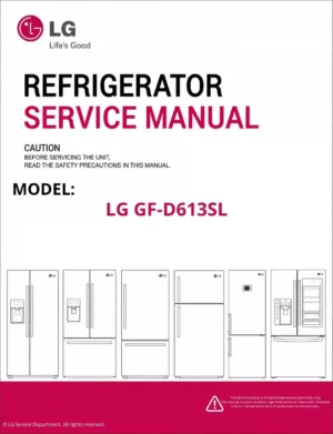 Lg gf d613sl refrigerator service manual