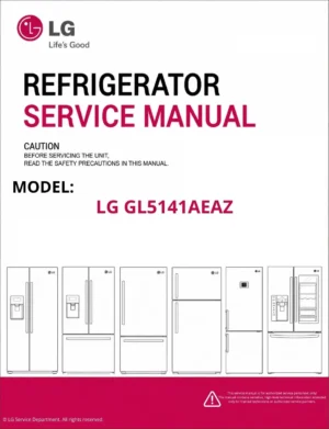 Lg gl5141aeaz refrigerator service manual