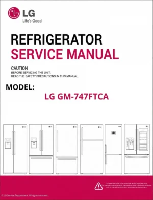 Lg gm 747ftca refrigerator service manual