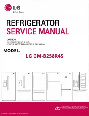 Lg gm b258r4s refrigerator service manual