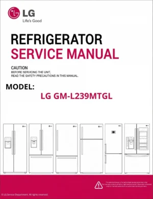 Lg gm l239mtgl refrigerator service manual