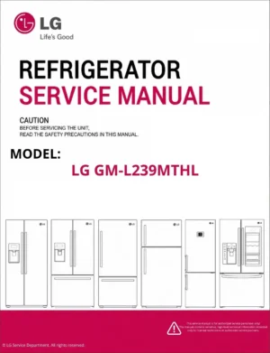 Lg gm l239mthl refrigerator service manual