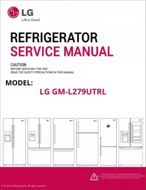 Lg gm l279utrl refrigerator service manual