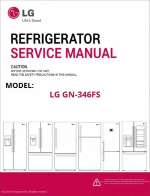 Lg gn 346fs refrigerator service manual
