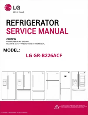 Lg gr b226acf refrigerator service manual