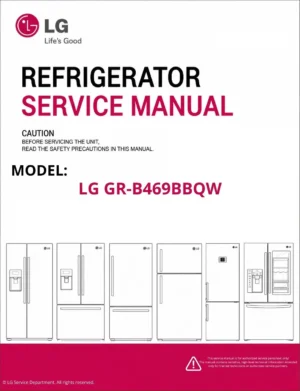 Lg gr b469bbqw refrigerator service manual