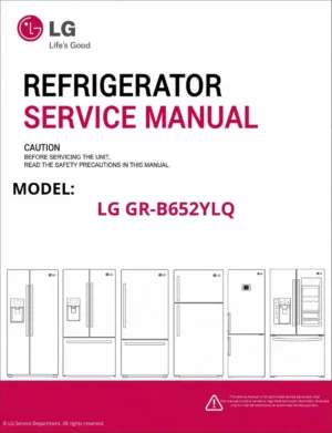 Lg gr b652ylq refrigerator service manual