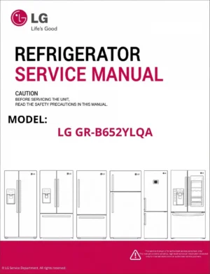 Lg gr b652ylqa refrigerator service manual