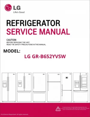 Lg gr b652yvsw refrigerator service manual