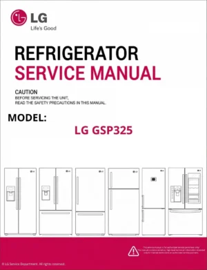 Lg gsp325 refrigerator service manual