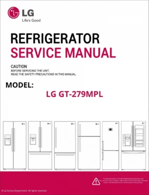 Lg gt 279mpl refrigerator service manual