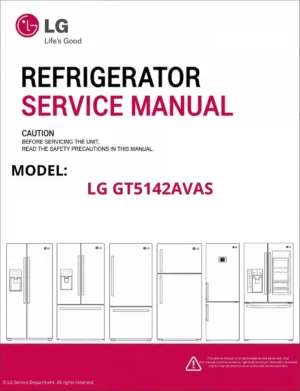 Lg gt5142avas refrigerator service manual