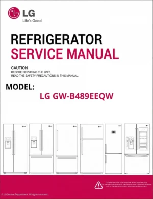 Lg gw b489eeqw refrigerator service manual