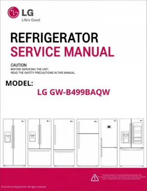 Lg gw b499baqw refrigerator service manual