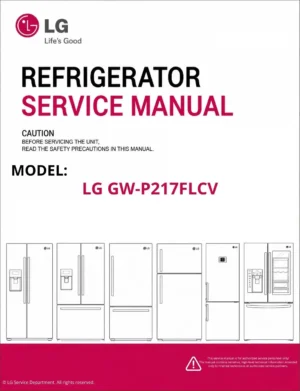 Lg gw p217flcv refrigerator service manual