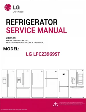 Lg lfc23969st refrigerator service manual
